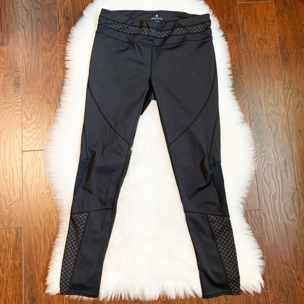 Athleta | Black Miles Compression Reflective Pants